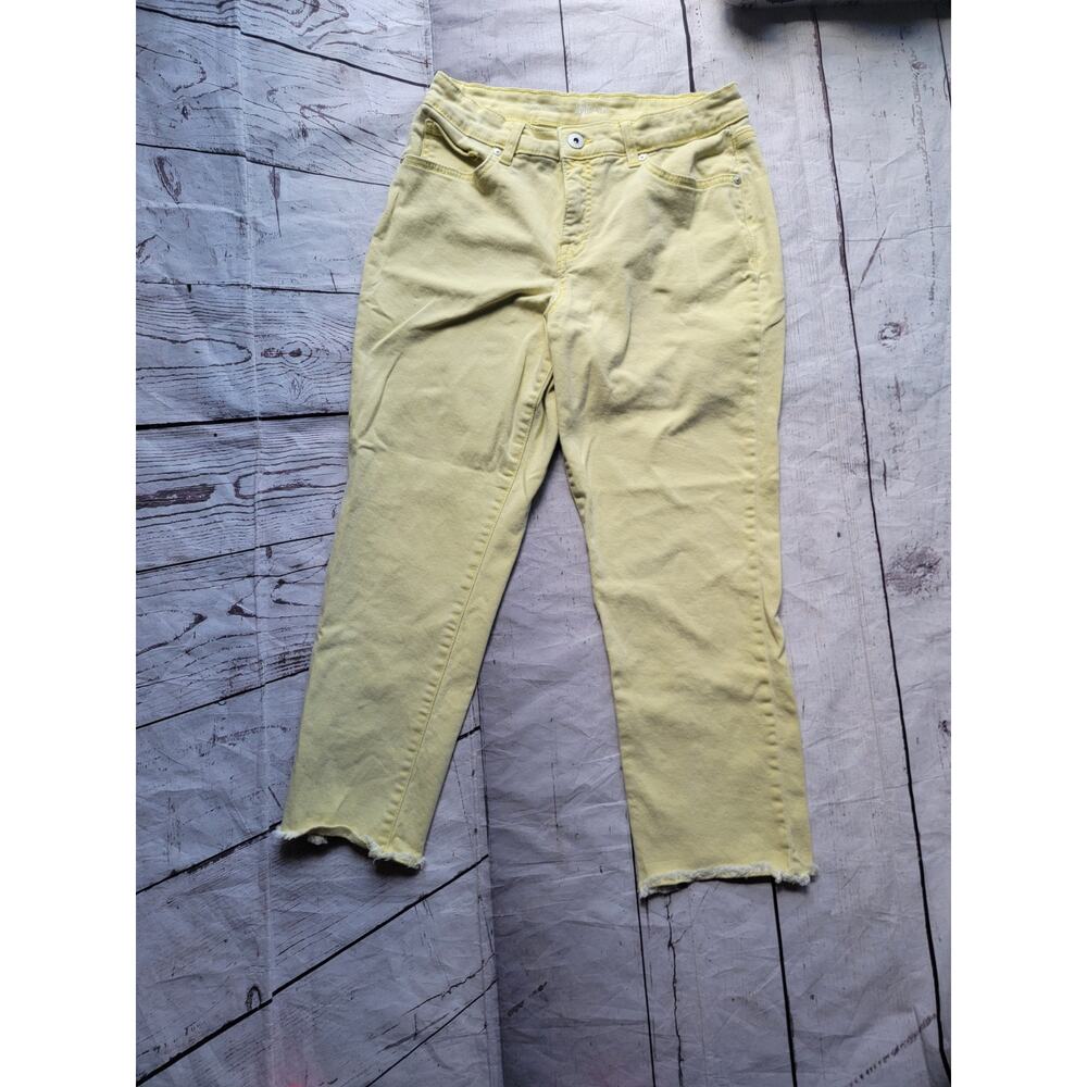 Style & Co. Yellow Denim Capri Jeans Size 8